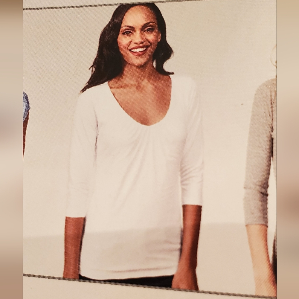 CAbi style 875 Double Tee sz Med white
